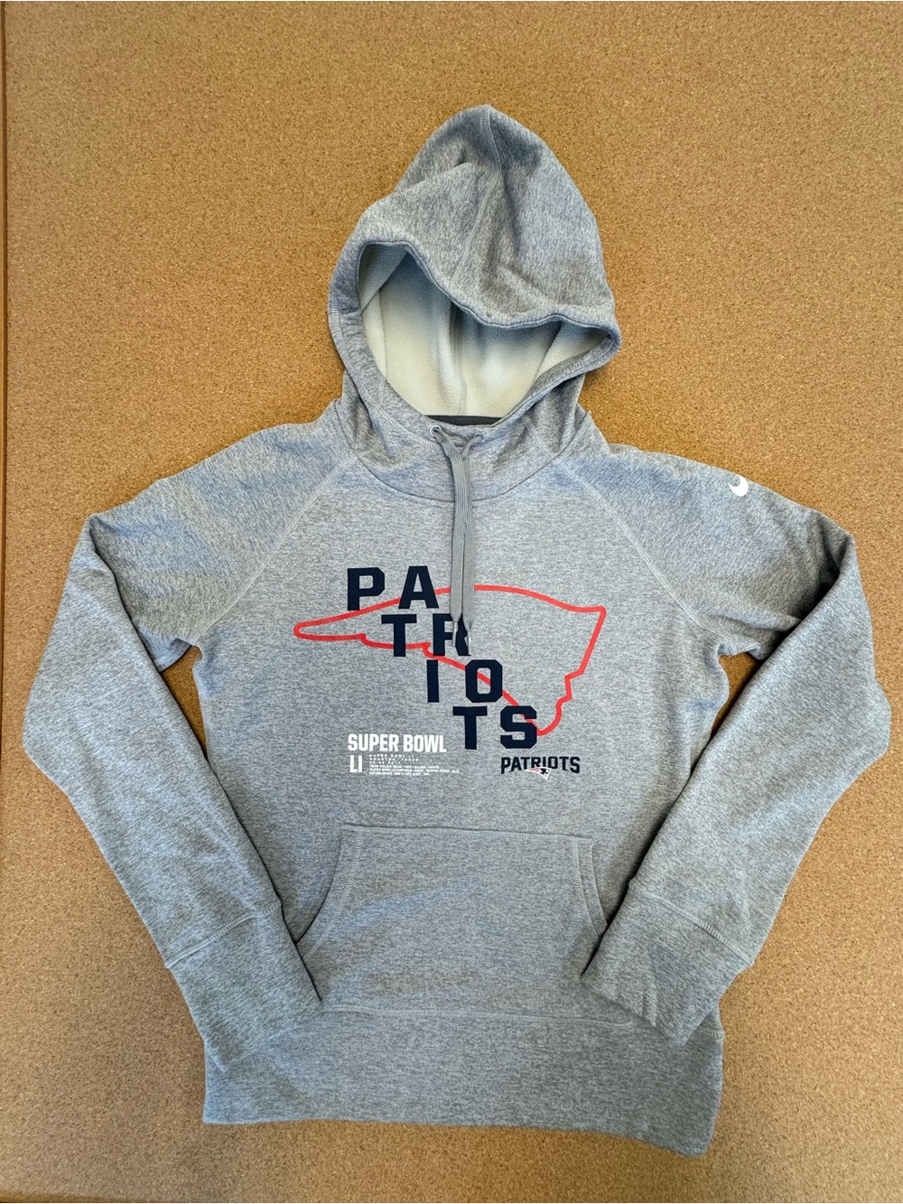 Nike Women's S New England Patriots Hoodie Superbowl LI Therma Fit - excellent
